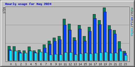 Hourly usage for May 2024